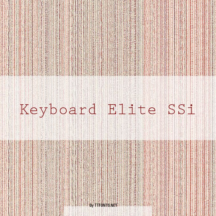 Keyboard Elite SSi example